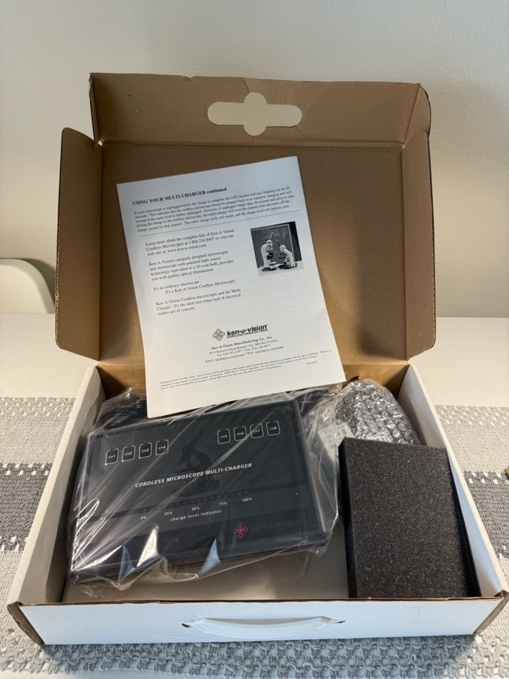 The Ken-A-Vision SCGN061 Cordless Microscope Charger.